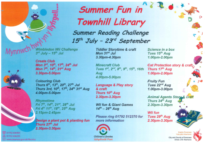 Summer activities library