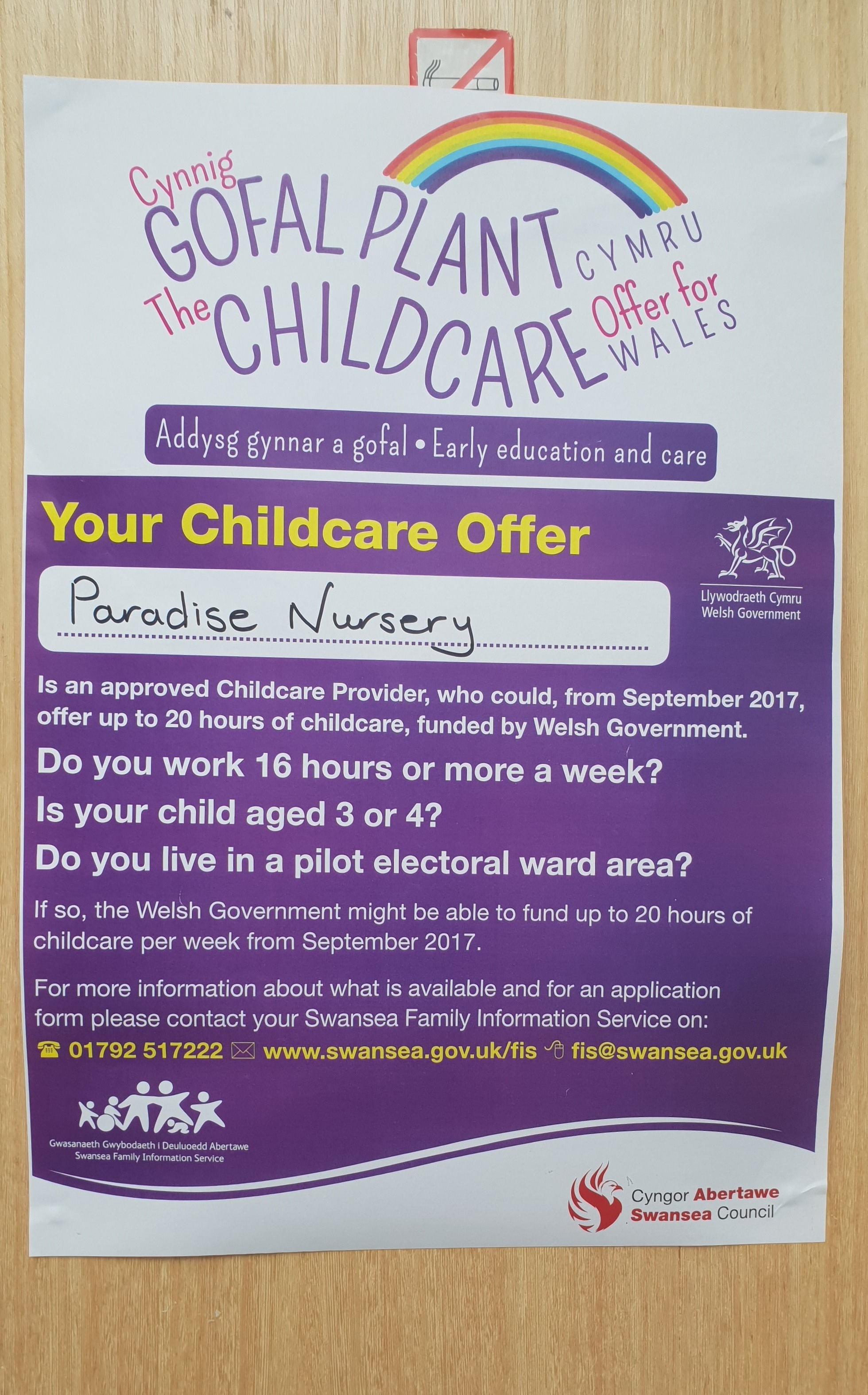 nursery poster childcare